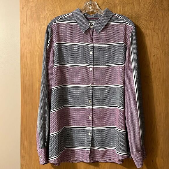 Foxcroft Tops - Fox Croft Easy Care Blouse